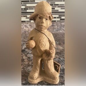 Lee Bortin Originals Baseball Boy Sports Number 6 Figurine Sculpture NEW